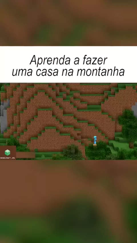 casa na montanha no Minecraft #gaming #gamer #mojang