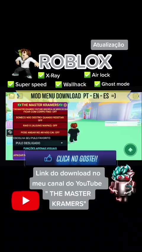 ROBLOX MOD MENU 2.561.358 (1411) Wallh4ck Ghost Mode Super