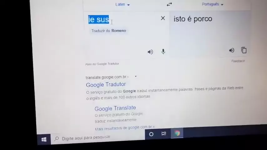 Google traduz latim