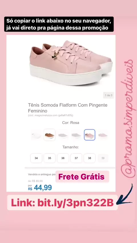 Tênis flatform somoda com pingente feminino clearance