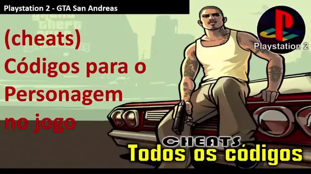 Playstation 2: GTA San Andreas: Todos os códigos. 