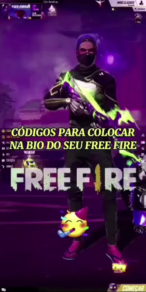 código pra colocar na bio do #freefire