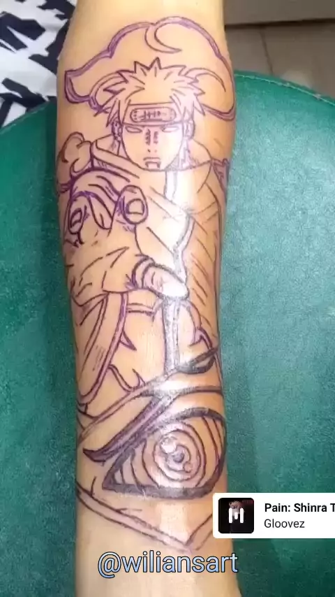 Simbolo akatsuki  Tatuagem do naruto, Tatuagem na parte interna