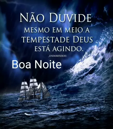 MENSAGEM DE BOA NOITE – tempestades