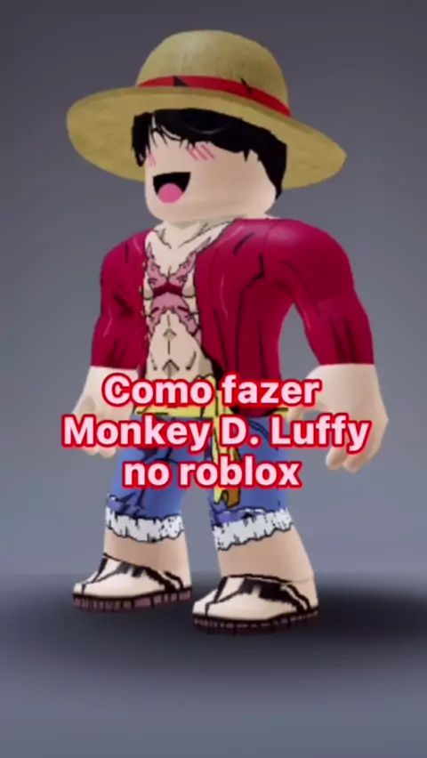 COMO FAZER a SKIN do LUFFY BASE e GEAR 5 no ROBLOX!! #Luffy #onepiece