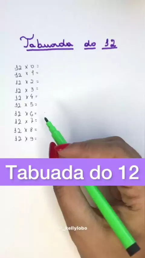 Tabuada - Matemática Enem