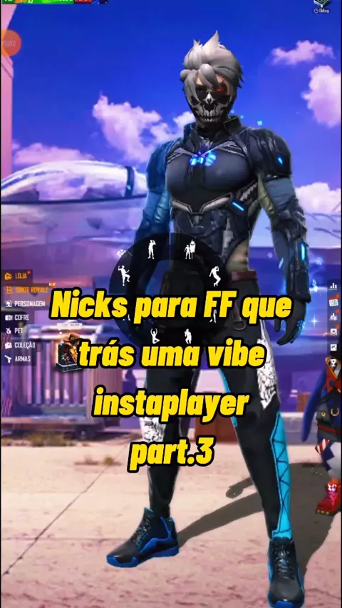 Nicks masculino que traz vibe instaplayer