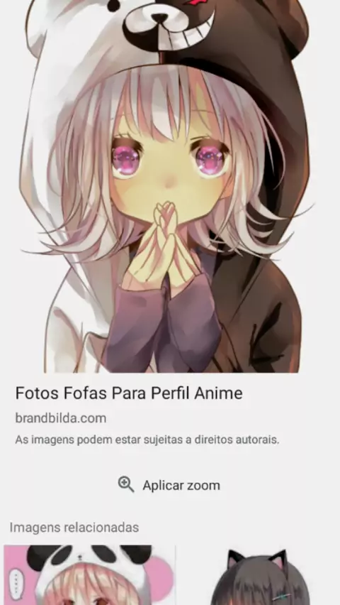 perfil anime fofo