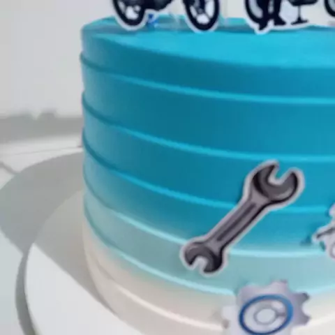 bolo de aniversario moto