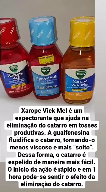 O que é Xarope Vick Mel é um - Agafarma Souza Melo