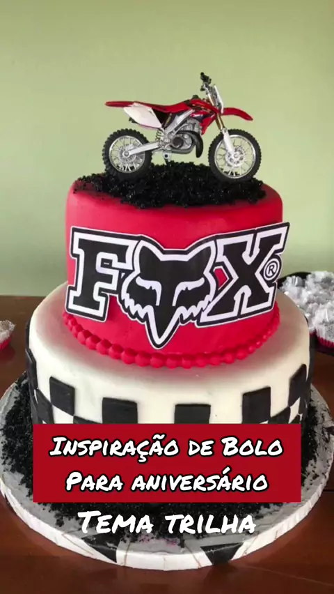 bolo de motocross masculino