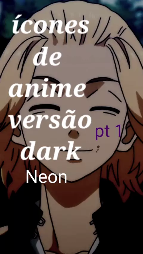 icons anime dark neon