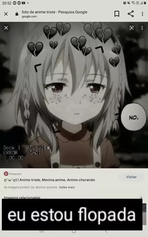 Garota triste de anime