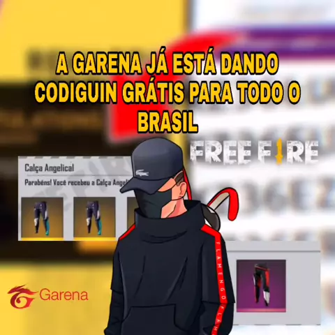 garena free fire resgatar código da calça angelical