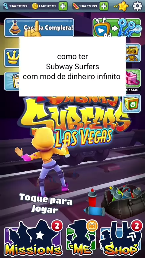 Subway Surfers 1.99 APK Mod (Dinheiro infinito) Download grátis