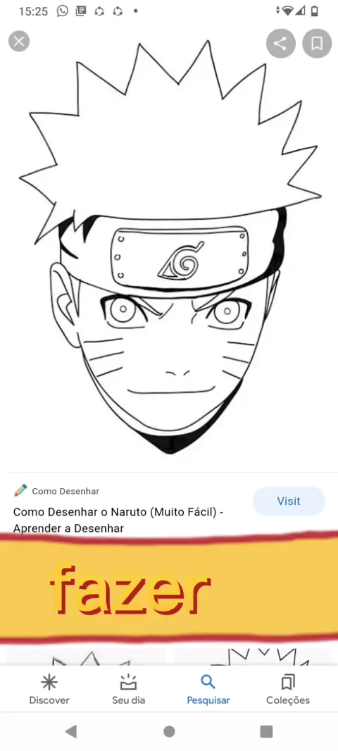 Como desenhar Naruto - Aprenda passo á passo