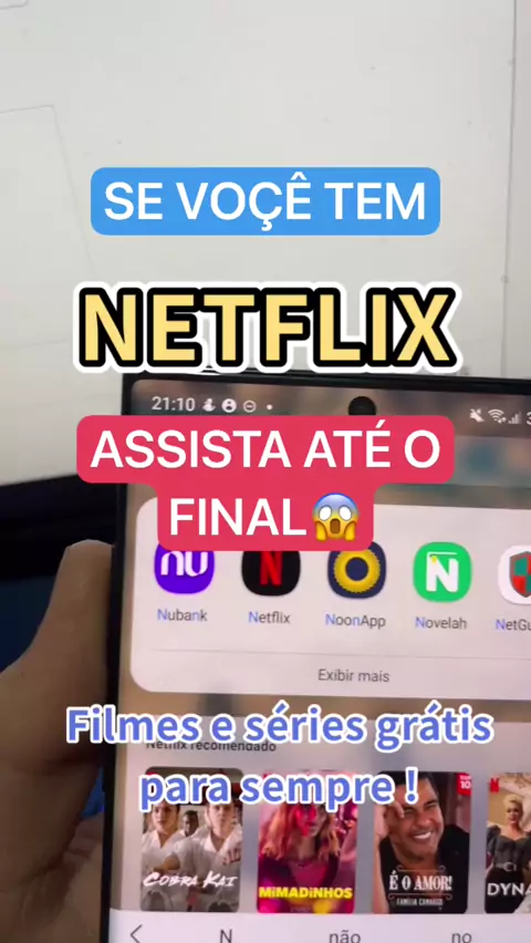 NOVO E MELHOR APP CLONE DA NETFLIX! PARA ASSISTIR FILMES E SERIES NO  ANDROID TOTALMENTE DE GRAÇA 