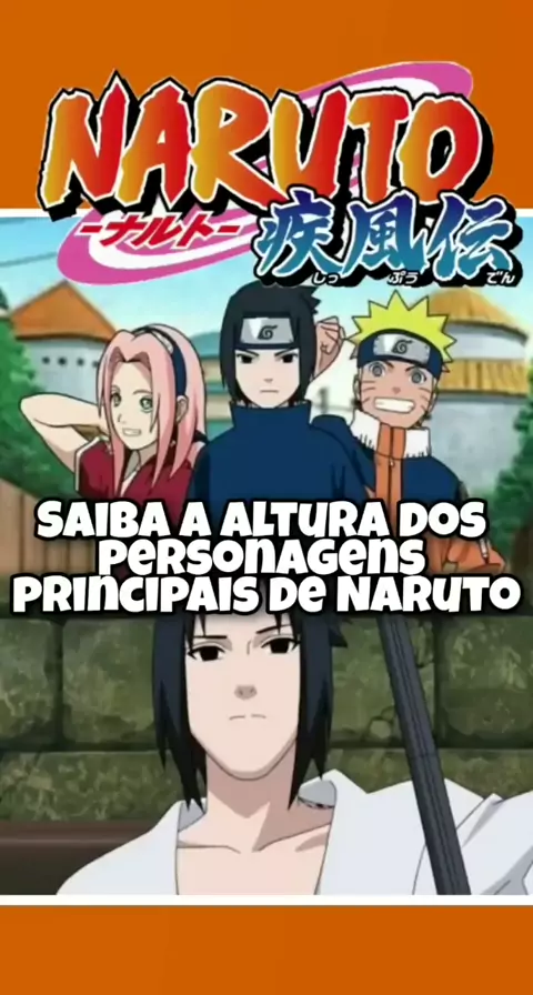 ALTURA DOS PERSONAGENS DE NARUTO!! 