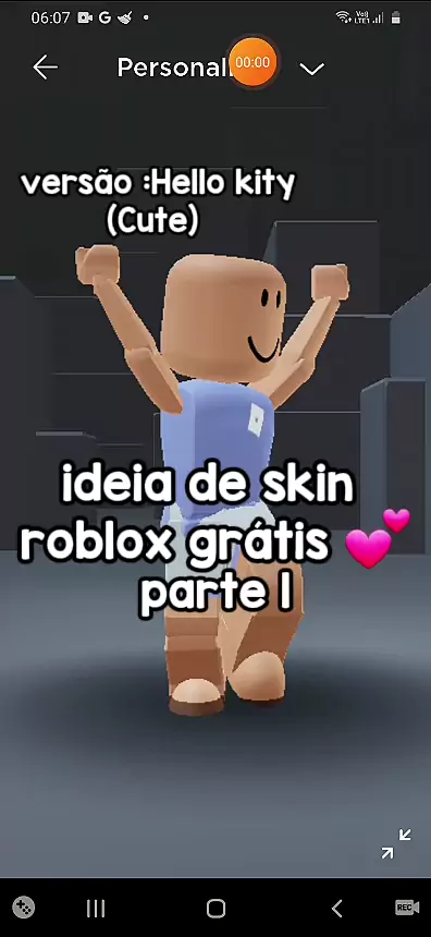 ideias de skin no Roblox versão fofa