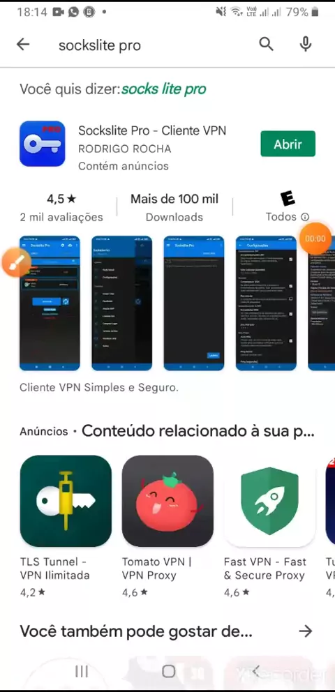 Sockslite Pro - Cliente VPN para Android - Download