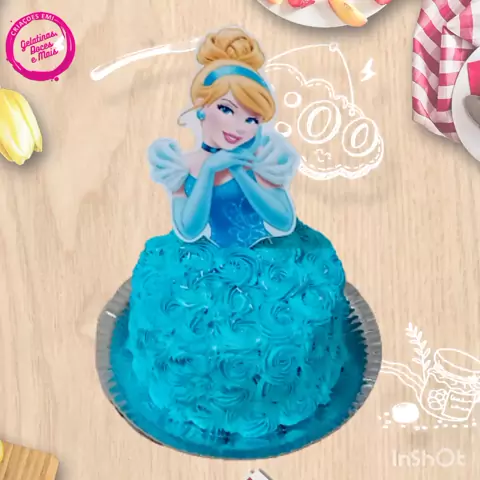Bolo das Princesas da Disney™ com chantilly e granulado colorido - Entrega  Grátis em 24h - ChefPanda