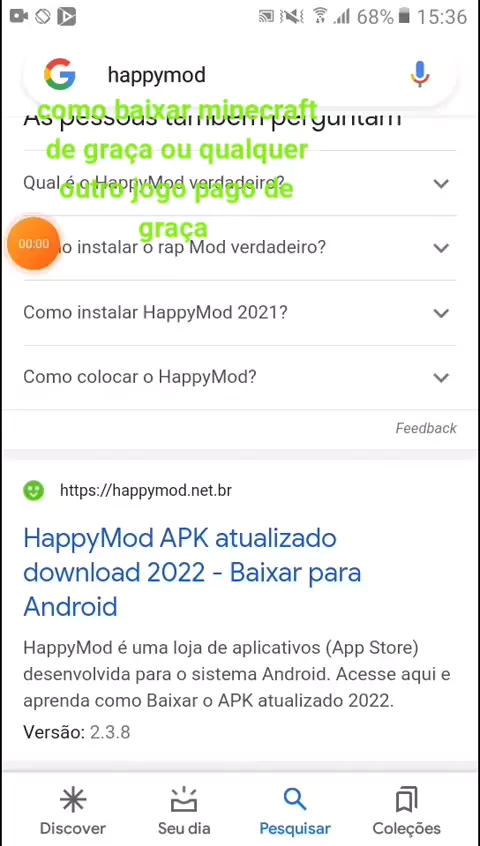 Corrigindo erros do aplicativo HappyMod: instalando o app corretamente.