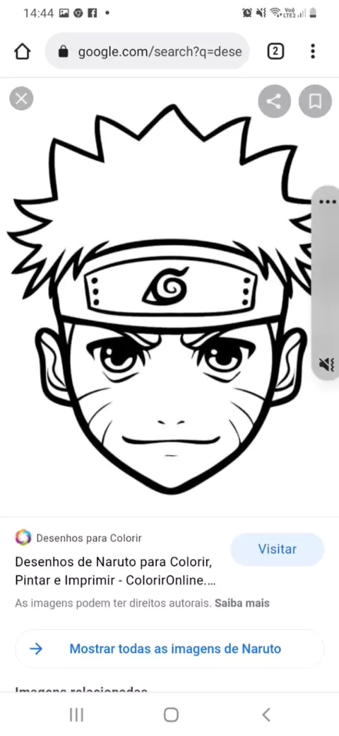 Desenhos do Naruto - Imprimir, Colorir e Pintar