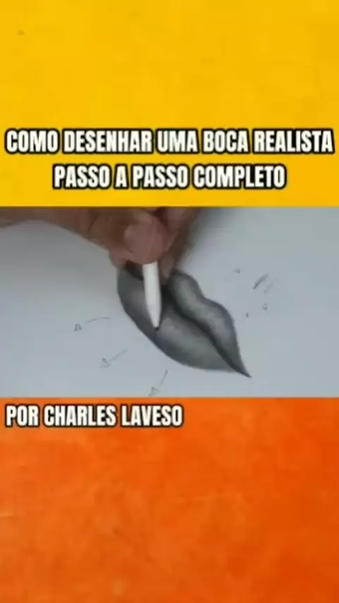 Como Desenhar Boca Realista - Passo a Passo.