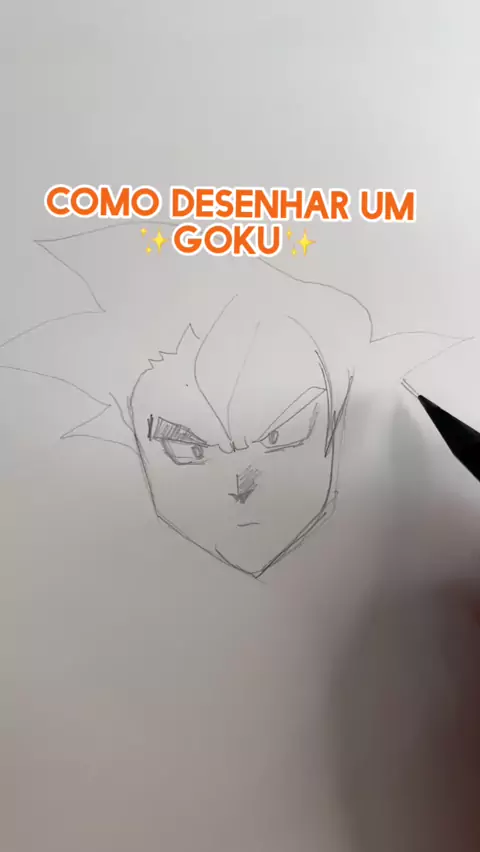 Como desenhar o Goku #desenhar #anime #comodesenhar #desenhando #anime