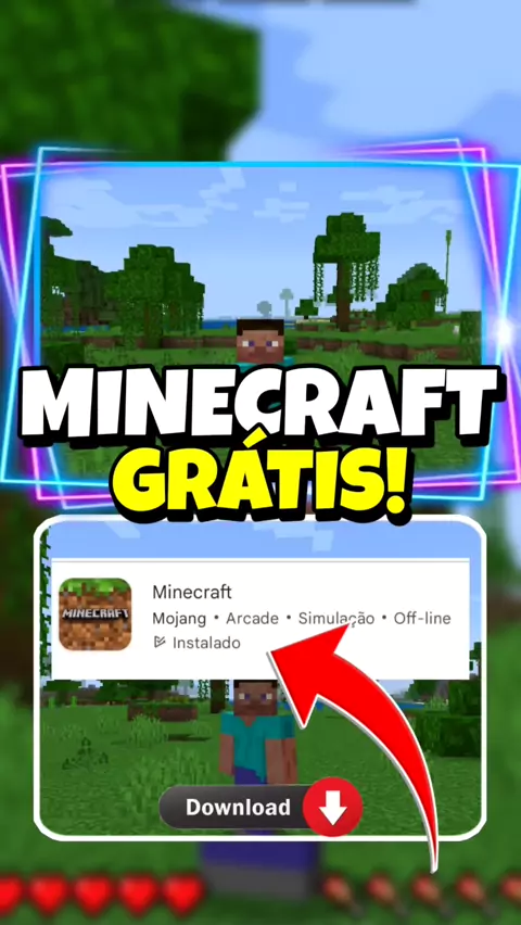 Como Baixar Minecraft Original Grátis - Download Em Português