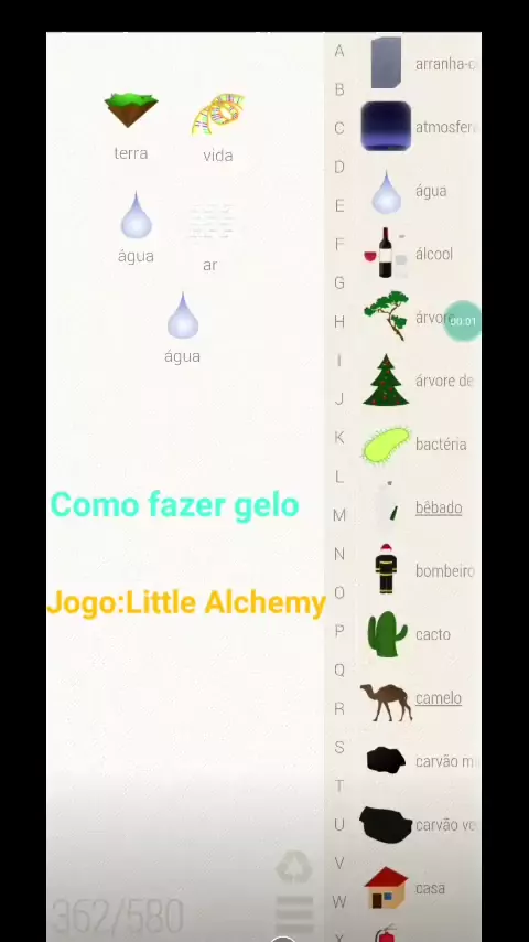 Little Alchemy Solução - 580 Elementos português