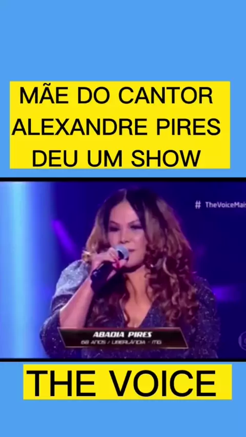 Abadia Pires, mãe de Alexandre Pires, canta sucesso do Só Pra