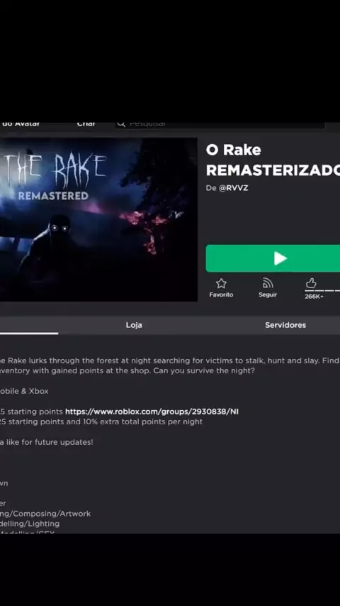 The Rake Remastered #roblox