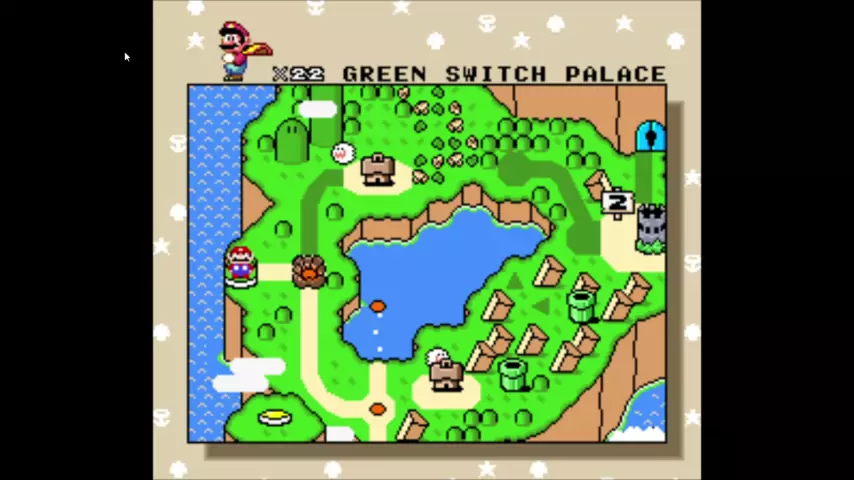 Mario world green switch sale