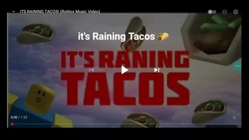 its raining tacos Roblox ID - Music Code 