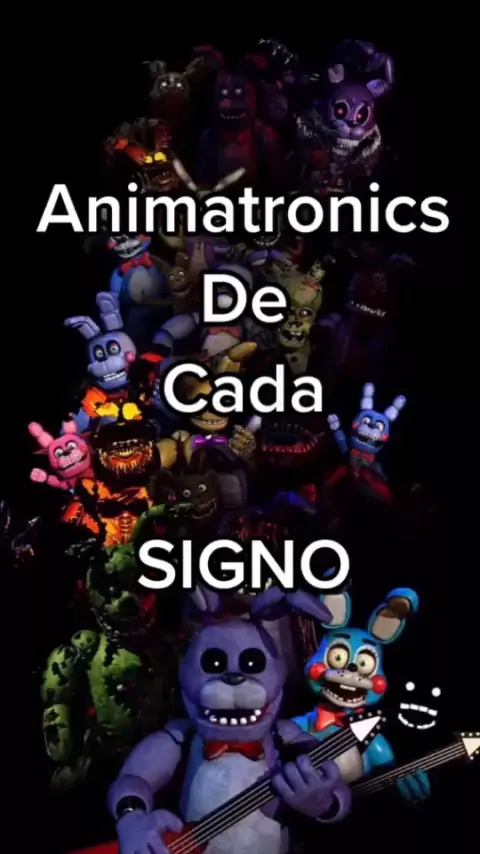 fnaf nomes dos animatronics