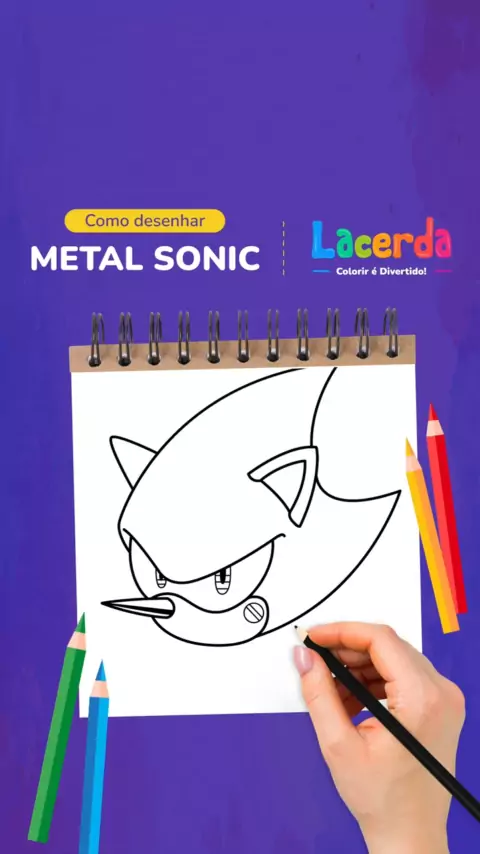 Livrinho de Colorir Sonic