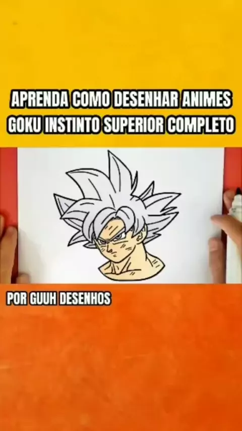 Como desenhar Goku Instinto Superior (Dragon Ball Super)
