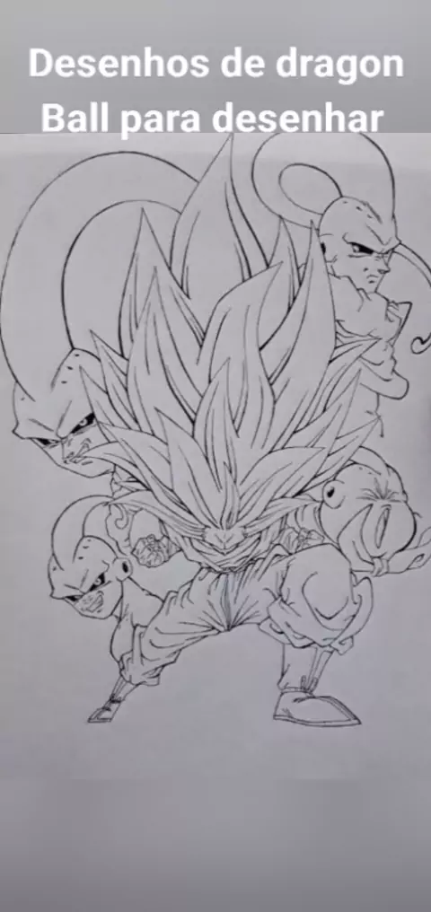 Goku desenhado e colorido 👍 feito - Desenhos/Iniciantes