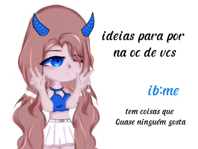 ┊✦ ｡ Ideias para sua Oc Gacha Club ☁️ ✧˚₊ ɞ 