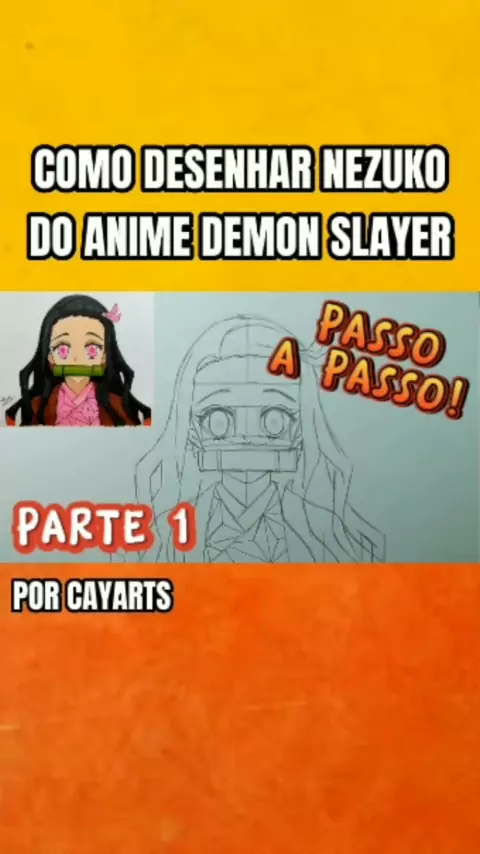 Como desenhar NEZUKO (Demon Slayer) 