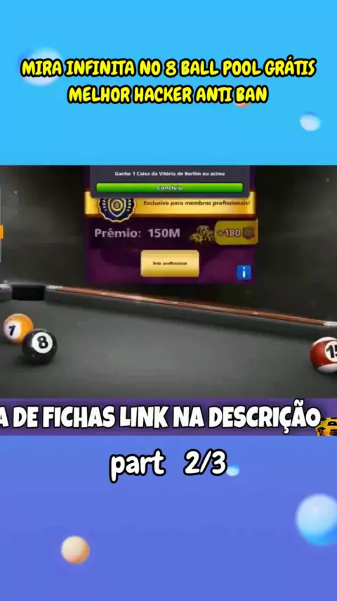 8 ball pool com mira infinita no face