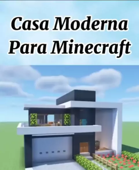 Casa moderna simples #fy #minecraft
