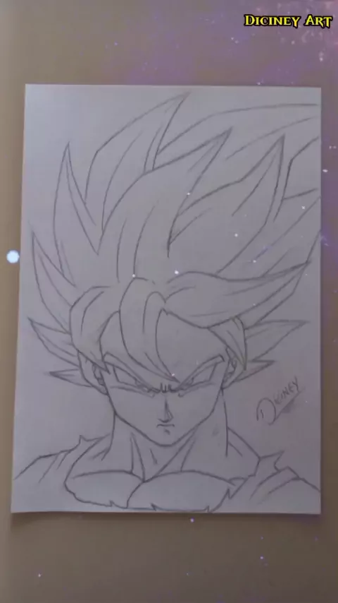 Desenhando o Goku instinto superior completo - Drawing Goku ( Dragon ball  super) 