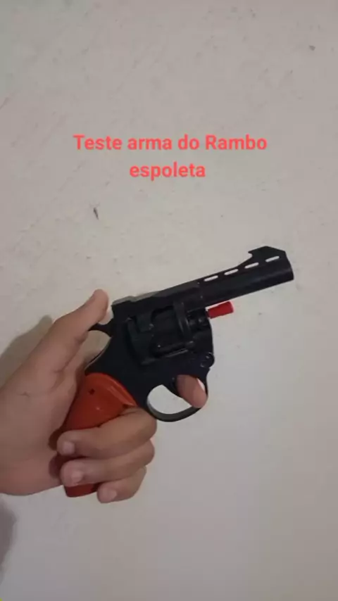 Arma De Espoleta Arminha Brinquedo Revolver De Espoleta Ramb