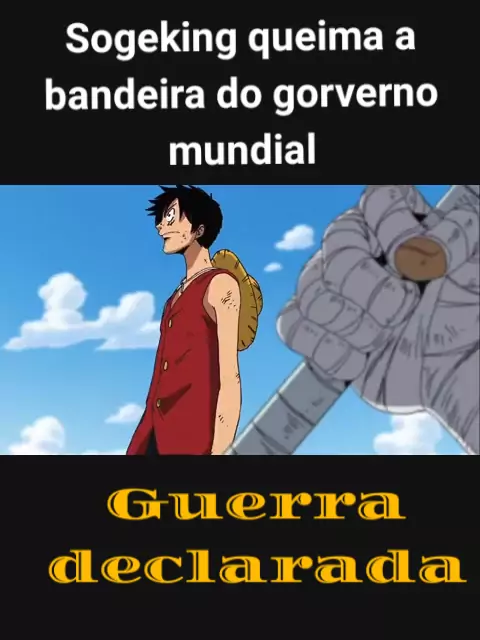 Sogeking queima a Bandeira do Governo Mundial #onepiece #dublado #luff