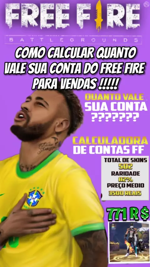 RARIDADE CONTA DE FREE FIRE, Beta