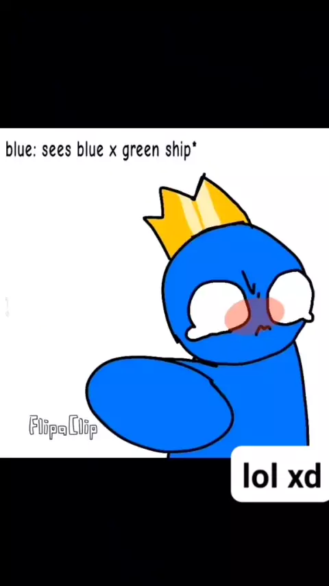 Kawaii Attack Meme (Flash) (Rainbow Friends) (Blue x Green
