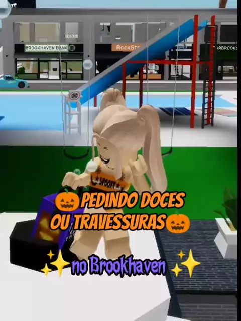 Roblox - DOCES OU TRAVESSURAS NO HALLOWEEN DO BROOKHAVEN