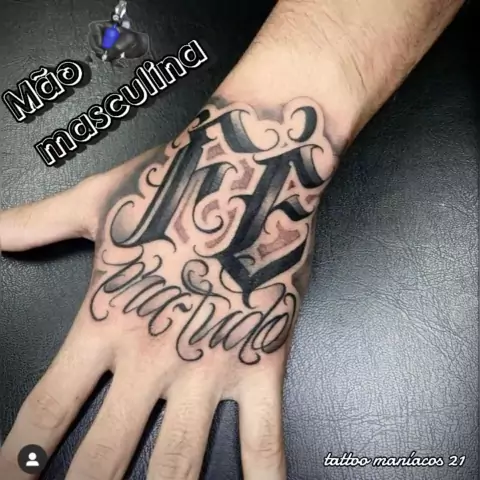 tattoo na mao masculino